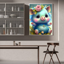 Load image into Gallery viewer, Diamond Painting - Full Round - Cartoon zodiac animal - pig (30*40CM)