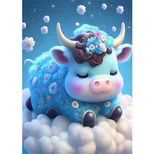 Load image into Gallery viewer, Diamond Painting - Full Round - Cartoon Zodiac Animal - Ox (30*40CM)