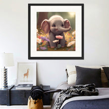 Load image into Gallery viewer, Diamond Painting - Full Round - cute baby elephant (30*30CM)