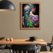 Load image into Gallery viewer, Diamond Painting - Full Round - personality girl flowers and birds back (30*40CM)
