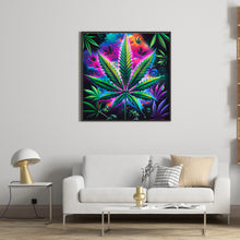 Load image into Gallery viewer, Diamond Painting - Full Round - marijuana leaf (30*30CM)