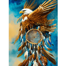 Load image into Gallery viewer, Diamond Painting - Full Round - eagle dream catcher (30*40CM)