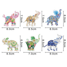Load image into Gallery viewer, 6pcs Diamond Painting Keychains Kit Handmade DIY Hanging Ornament (YSK122)