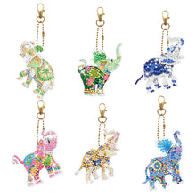 Load image into Gallery viewer, 6pcs Diamond Painting Keychains Kit Handmade DIY Hanging Ornament (YSK122)
