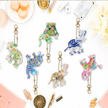 Load image into Gallery viewer, 6pcs Diamond Painting Keychains Kit Handmade DIY Hanging Ornament (YSK122)