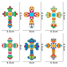 Load image into Gallery viewer, 6pcs Diamond Painting Keychains Kit Handmade DIY Hanging Ornament (YSK127)