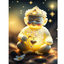 Load image into Gallery viewer, Diamond Painting - Full Round - halo buddha statue (30*40CM)