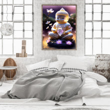 Load image into Gallery viewer, Diamond Painting - Full Round - halo buddha statue (30*40CM)