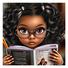 Load image into Gallery viewer, Diamond Painting - Full Round - curly black girl (30*30CM)