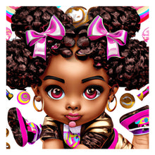 Load image into Gallery viewer, Diamond Painting - Full Round - curly black girl (30*30CM)