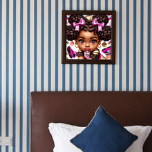 Load image into Gallery viewer, Diamond Painting - Full Round - curly black girl (30*30CM)