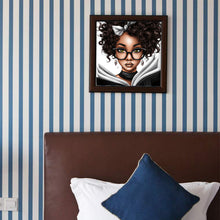 Load image into Gallery viewer, Diamond Painting - Full Round - curly black girl (30*30CM)