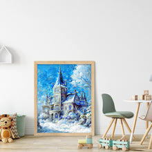 Load image into Gallery viewer, Diamond Painting - Full Round - blue castle (30*40CM)