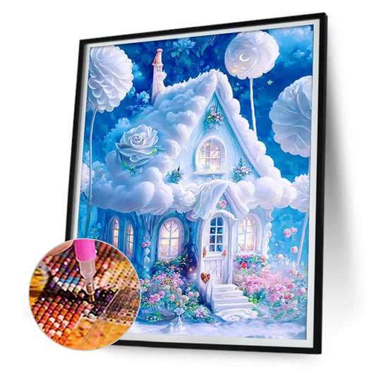 Diamond Painting - Full Round - blue castle (30*40CM)