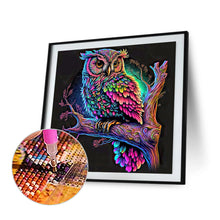 Load image into Gallery viewer, Diamond Painting - Full Round - colorful owl (30*30CM)