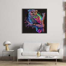 Load image into Gallery viewer, Diamond Painting - Full Round - colorful owl (30*30CM)