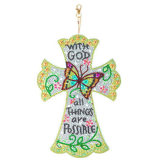 DIY Crystal Diamond Pendant Paint by Number Single-sided for Gift (T49)