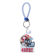 Load image into Gallery viewer, DIY Diamond Art Keychains Craft Rugby Team Badge Hanging Ornament (AA1440-4)