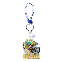 Load image into Gallery viewer, DIY Diamond Art Keychains Craft Rugby Team Badge Hanging Ornament (AA1440-6)