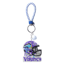 Load image into Gallery viewer, DIY Diamond Art Keychains Craft Rugby Team Badge Hanging Ornament (AA1440-8)
