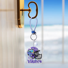 Load image into Gallery viewer, DIY Diamond Art Keychains Craft Rugby Team Badge Hanging Ornament (AA1440-8)