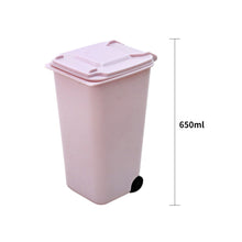 Load image into Gallery viewer, 1PC Mini Desk Waste Bin 650ml Garbage Basket Plastic for Coffee Table (2)