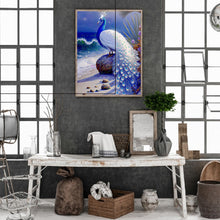 Load image into Gallery viewer, Diamond Painting - Full Round - gorgeous peacock (30*40CM)