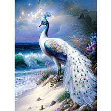 Load image into Gallery viewer, Diamond Painting - Full Round - gorgeous peacock (30*40CM)