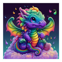 Load image into Gallery viewer, Diamond Painting - Full Round - little dragon (35*35CM)