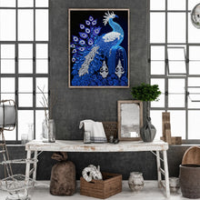 Load image into Gallery viewer, Diamond Painting - Partial Special Shaped - gorgeous peacock (30*40CM)
