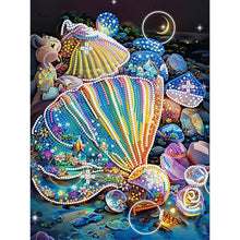 Load image into Gallery viewer, Diamond Painting - Partial Special Shaped - Fantasy colorful shells (30*40CM)