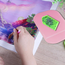 Load image into Gallery viewer, 2pcs Non-Slip Mount Holder 5.59x3.27Inch Diamond Tray Sticky Mats (Pink)