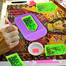 Load image into Gallery viewer, 2pcs Non-Slip Mount Holder 5.59x3.27Inch Diamond Tray Sticky Mats (Purple)