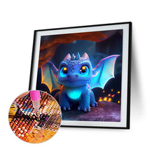 Load image into Gallery viewer, Diamond Painting - Full Round - blue pterosaur (30*30CM)