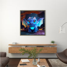 Load image into Gallery viewer, Diamond Painting - Full Round - blue pterosaur (30*30CM)