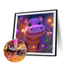 Load image into Gallery viewer, Diamond Painting - Full Round - little hippopotamus (30*30CM)