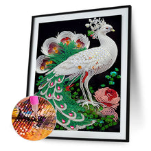 Load image into Gallery viewer, Diamond Painting - Partial Special Shaped - Peacock (30*40CM)