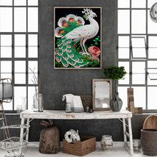 Load image into Gallery viewer, Diamond Painting - Partial Special Shaped - Peacock (30*40CM)