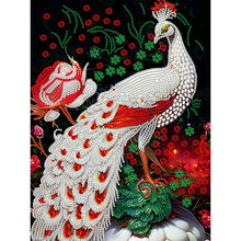 Load image into Gallery viewer, Diamond Painting - Partial Special Shaped - Peacock (30*40CM)