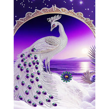 Load image into Gallery viewer, Diamond Painting - Partial Special Shaped - Peacock (30*40CM)