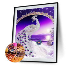 Load image into Gallery viewer, Diamond Painting - Partial Special Shaped - Peacock (30*40CM)
