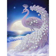 Load image into Gallery viewer, Diamond Painting - Partial Special Shaped - Peacock (30*40CM)
