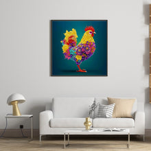 Load image into Gallery viewer, Diamond Painting - Partial Special Shaped - 12 zodiac chickens (30*30CM)