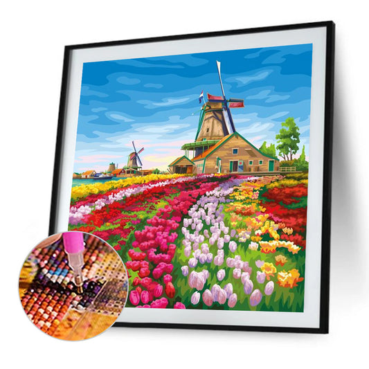 Diamond Painting - Full Round - rainbow garden (30*30CM)