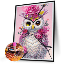Load image into Gallery viewer, Diamond Painting - Partial Special Shaped - owl (30*40CM)
