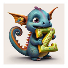 Load image into Gallery viewer, Diamond Painting - Full Round - Little Dinosaur Z (30*30CM)