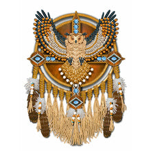Load image into Gallery viewer, Diamond Painting - Partial Special Shaped - Owl Mandala Dream Catcher (30*40CM)