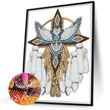 Load image into Gallery viewer, Diamond Painting - Partial Special Shaped - Snowy Owl Mandala Dreamcatcher (30*40CM)