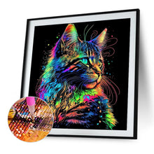 Load image into Gallery viewer, Diamond Painting - Full Round - color cat (30*30CM)