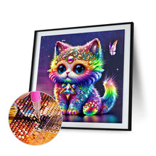 Load image into Gallery viewer, Diamond Painting - Full Round - jeweled kitten (30*30CM)